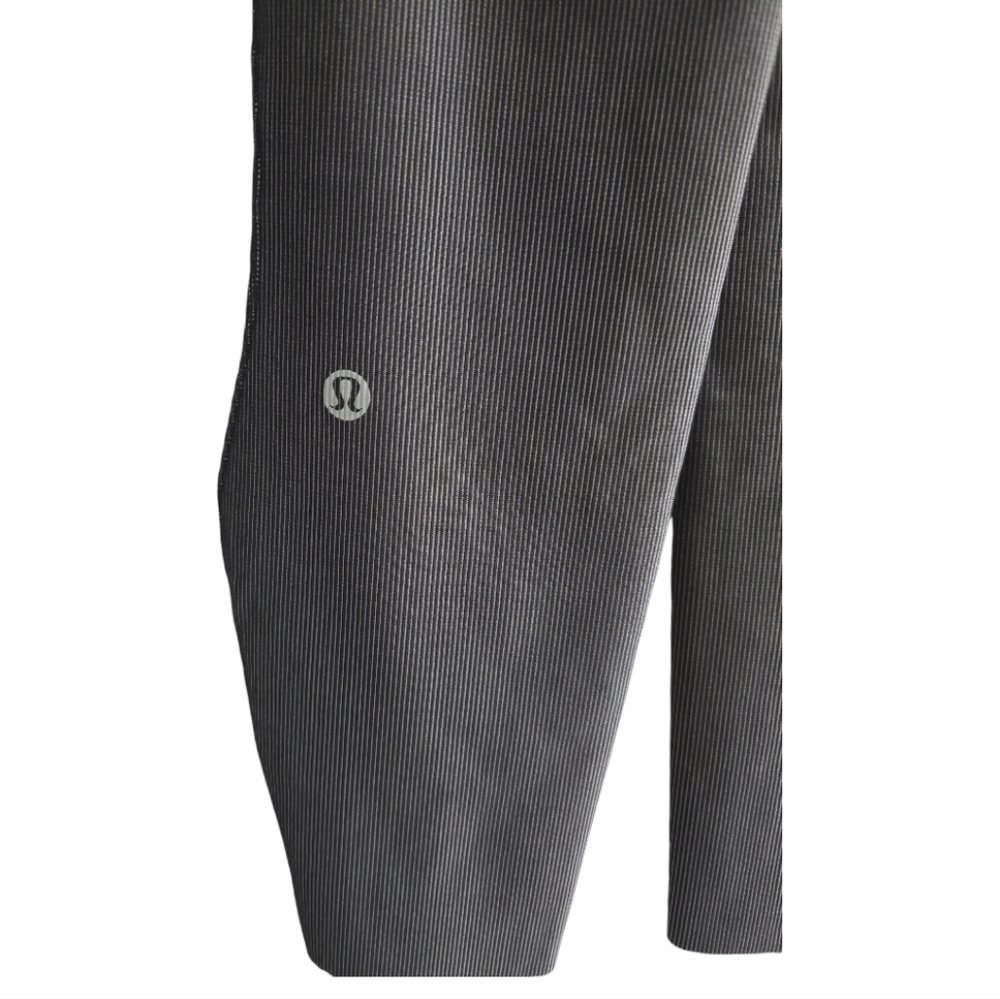 NWT Lululemon Base Pace High Rise Tight 25" 4 Two-toned Ribbed Black / Gull Grey - Picture 8 of 12